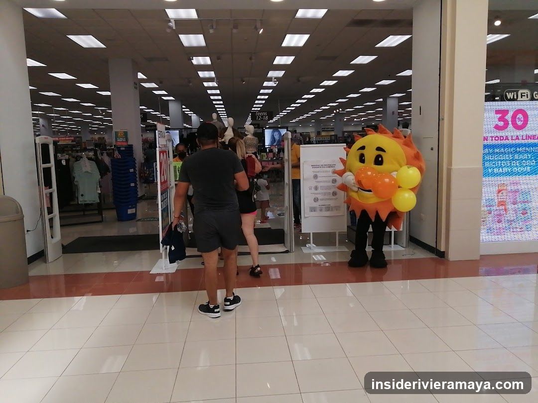 Store Entrance with Mascot