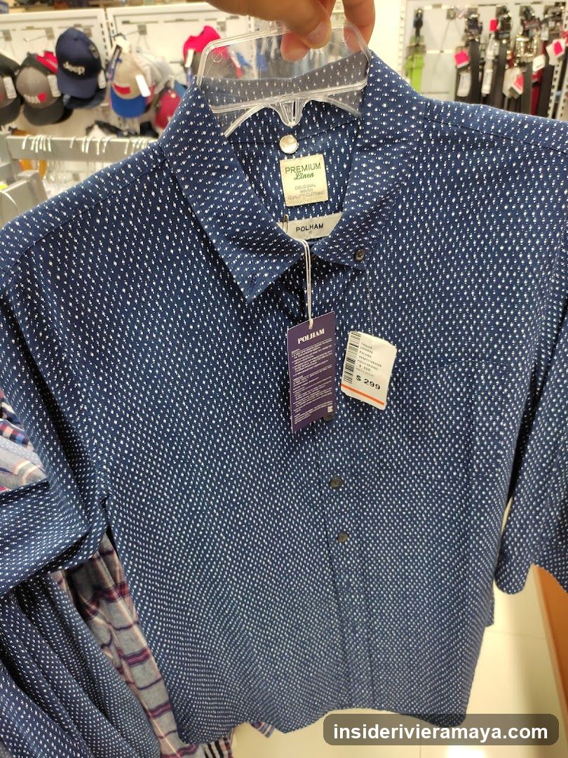 Blue Patterned Shirt on Hanger