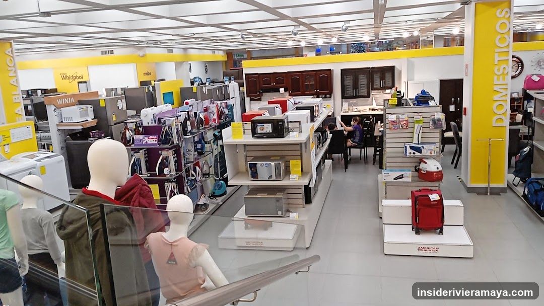 Interior of a large department store