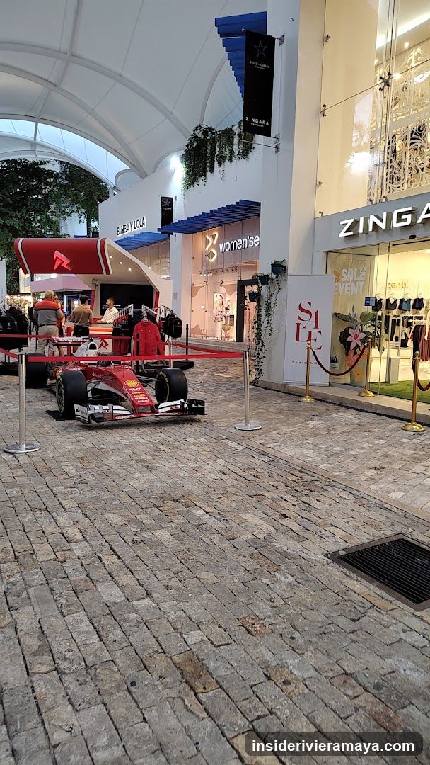 Red Formula 1 Car Display