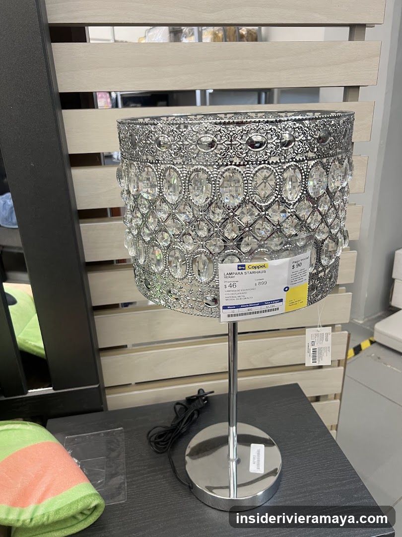 Decorative Table Lamp on Display
