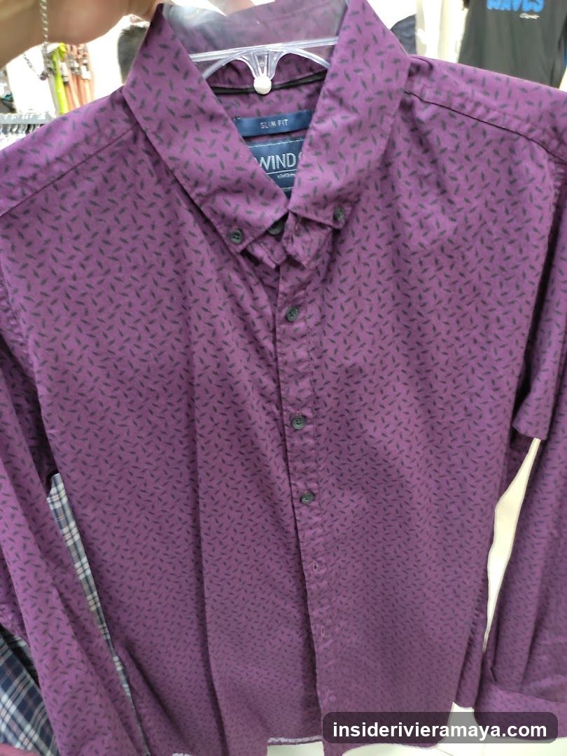 Purple Patterned Button-Down Shirt