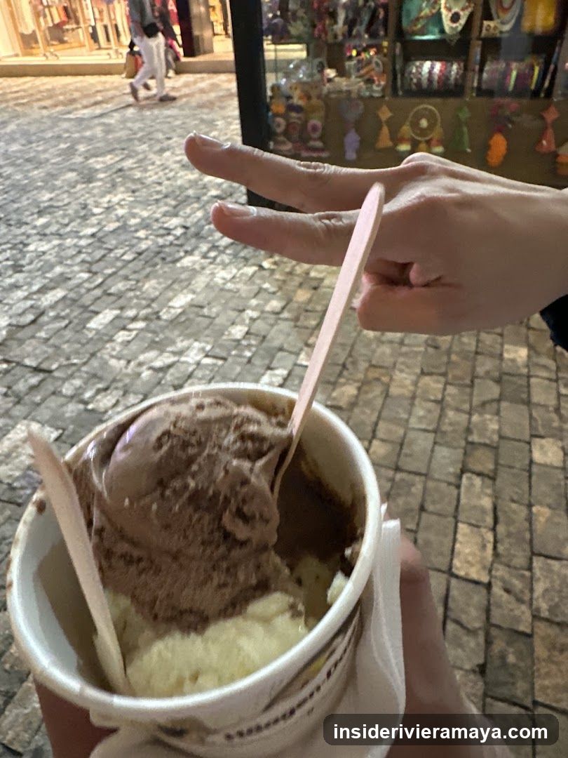 Gelato Cup and Hand