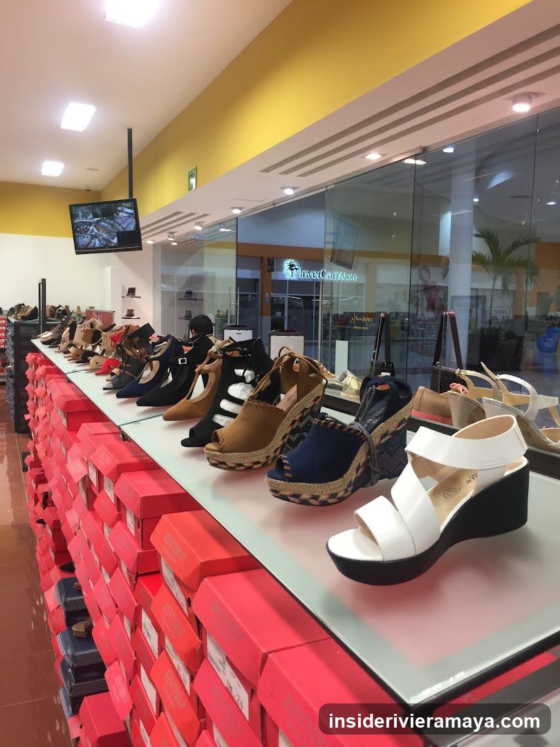 Shoe Display in Retail Store