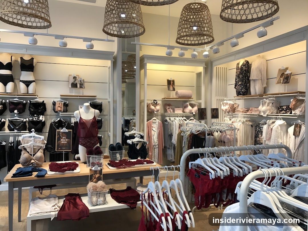 Interior of a lingerie boutique