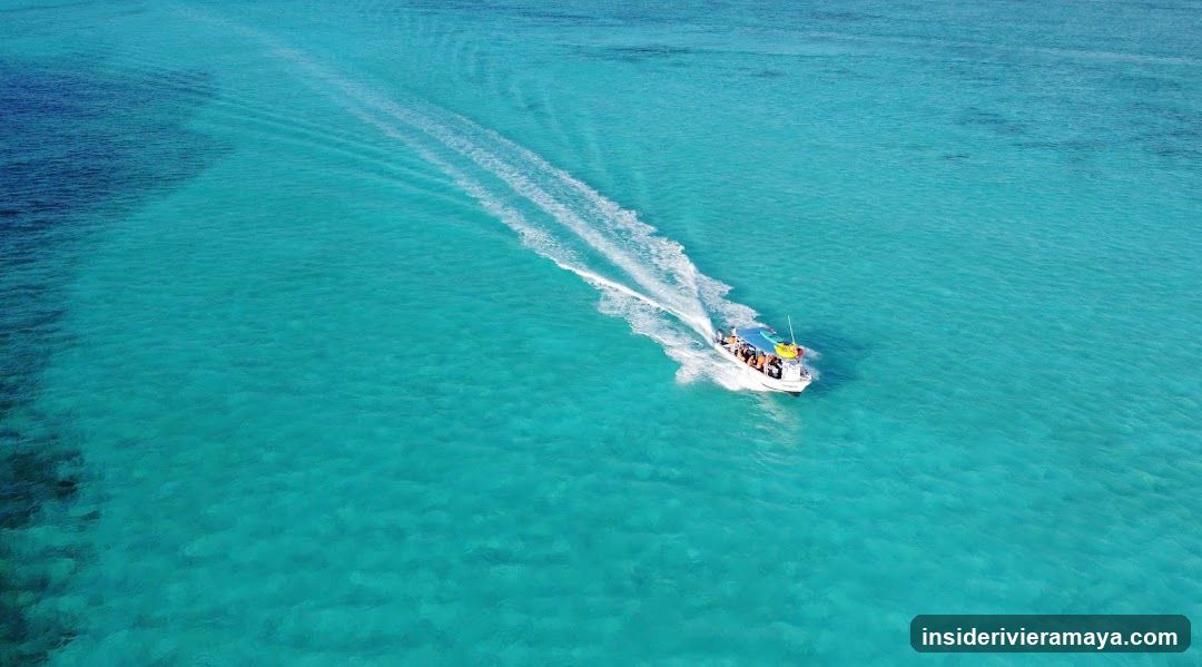 Speedboat on Turquoise Water