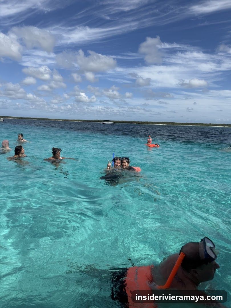 Group Snorkeling in Clear Water