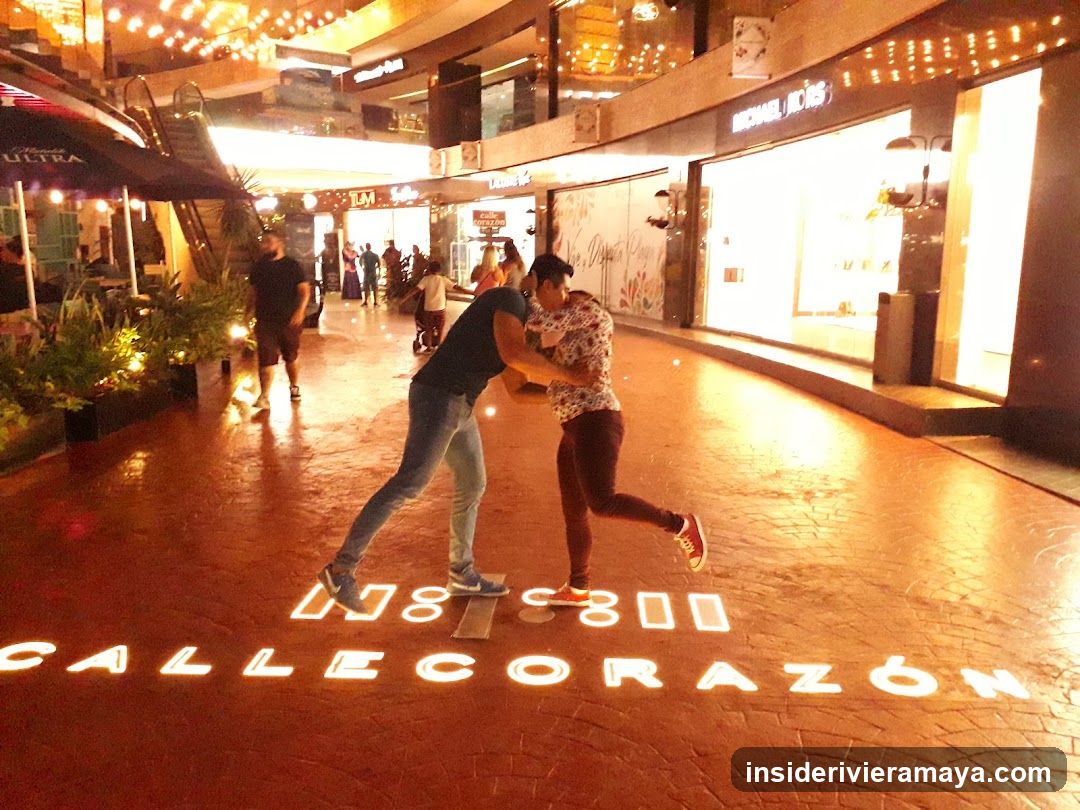 Couple Dancing in Shopping Center