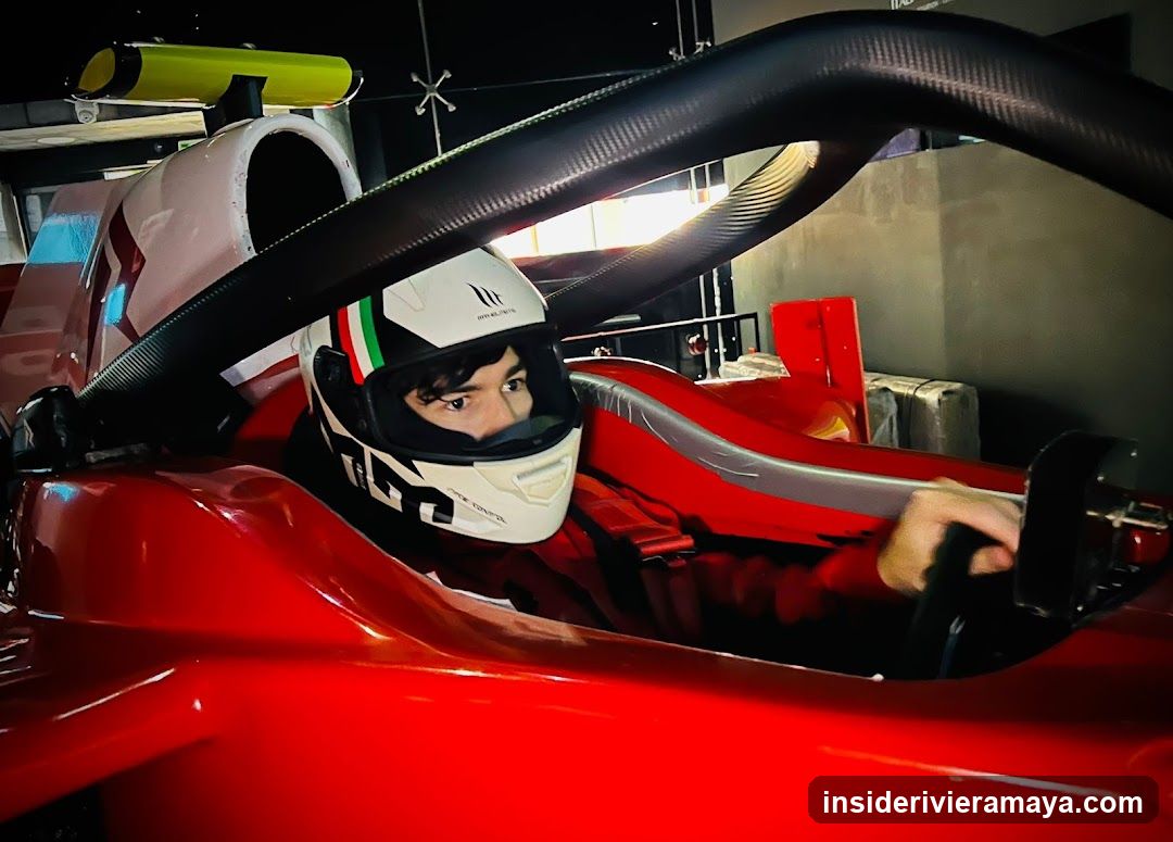 Driver in Red Race Car
