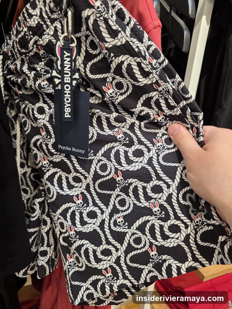 Patterned Swim Trunks