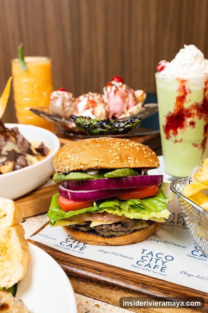 Diverse Food Spread at Taco City Cafe