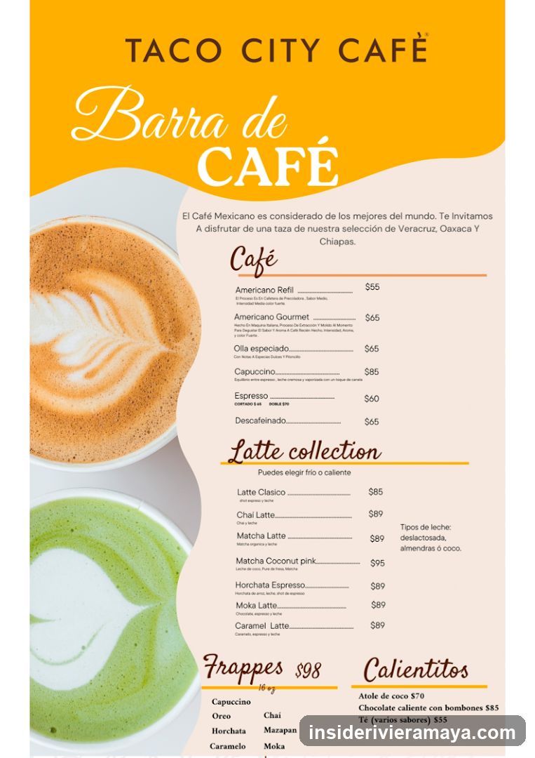 Taco City Café Menu