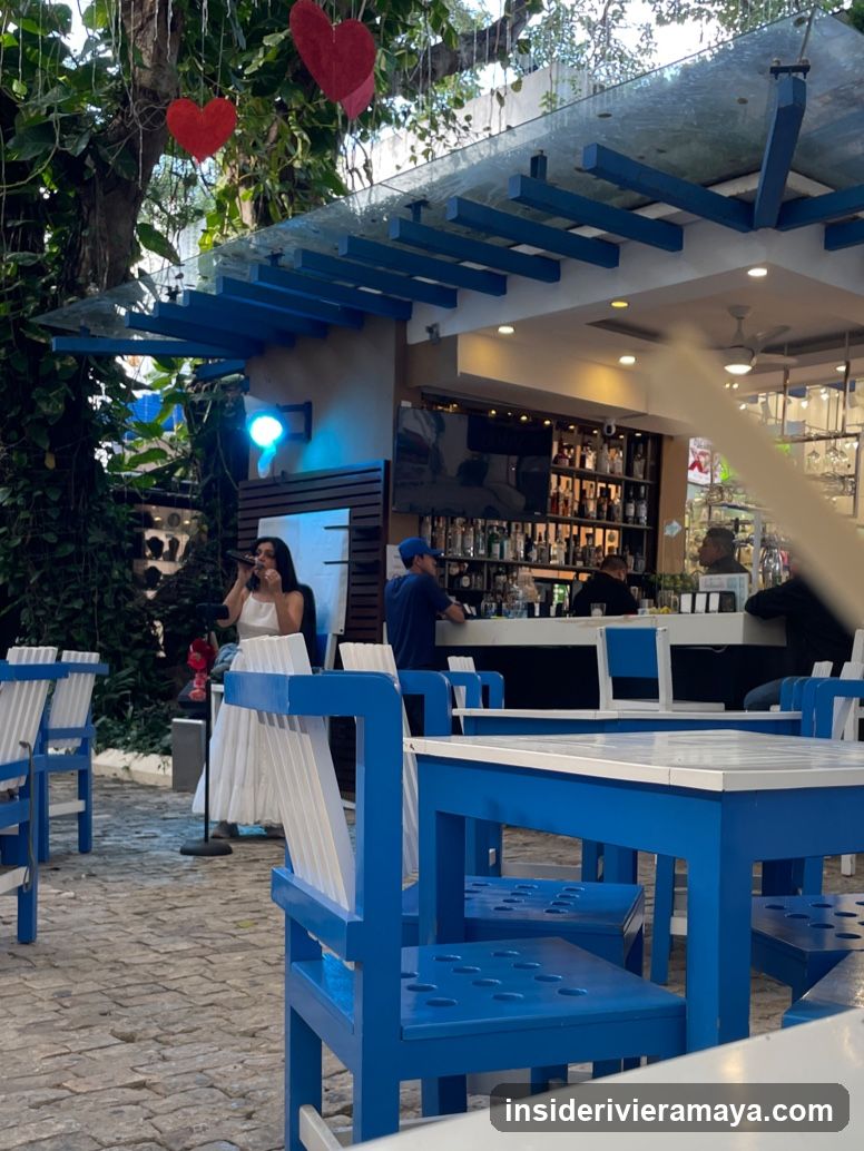 Outdoor Bar and Dining Area