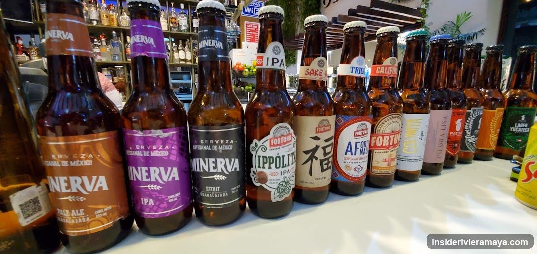 Assorted Craft Beer Bottles
