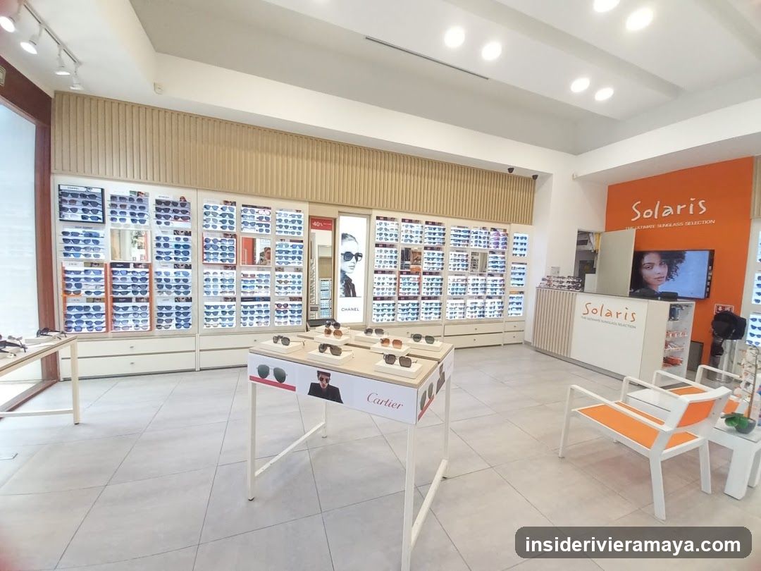 Interior of an optical store