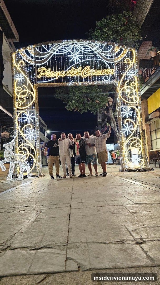 Group Photo at Night