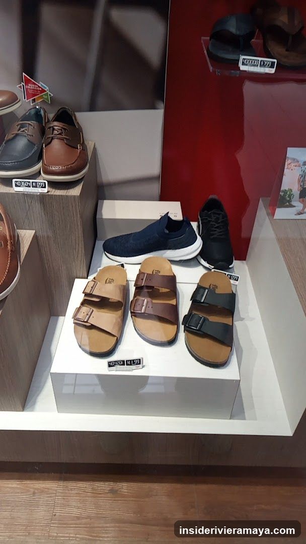 Display of Men's Footwear