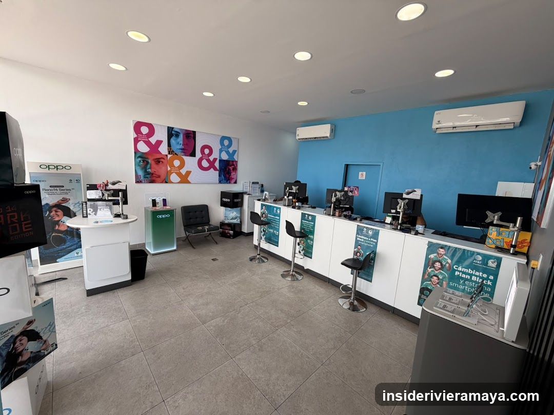 Interior of an electronics retail store
