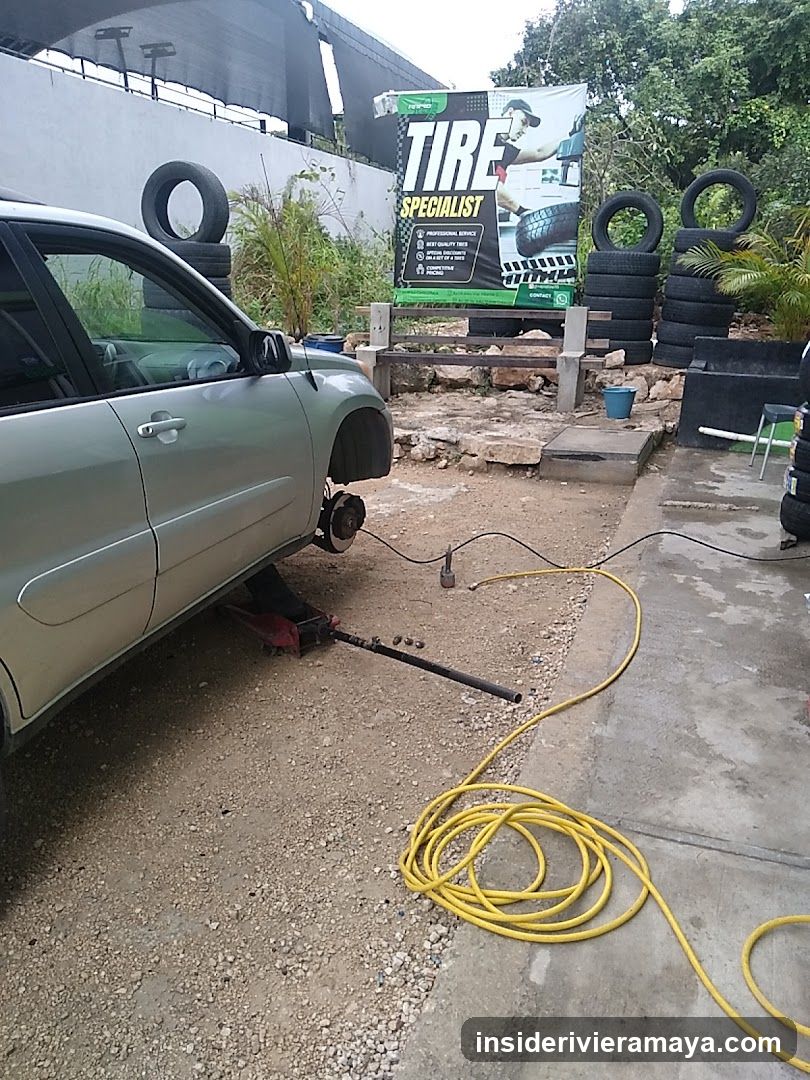 Tire Shop Exterior and Repair