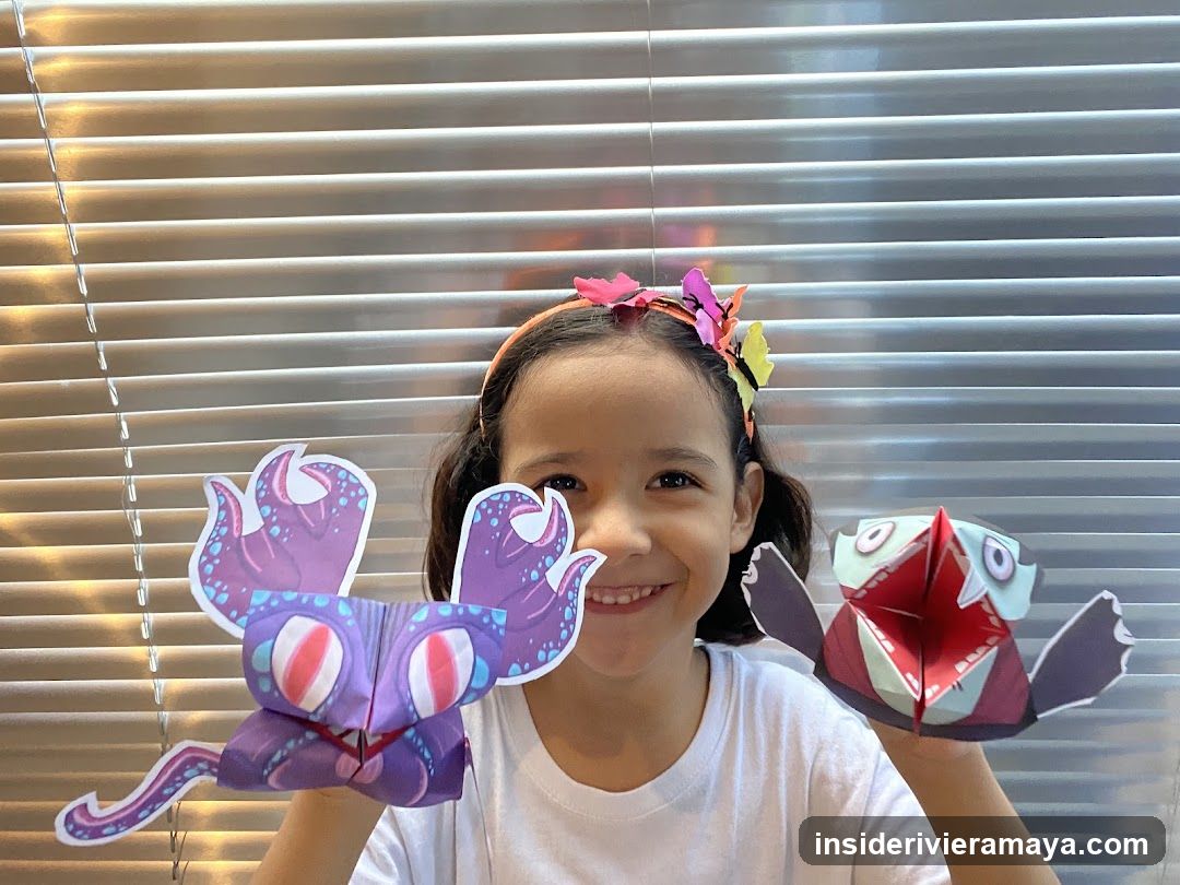 Child with Paper Crafts