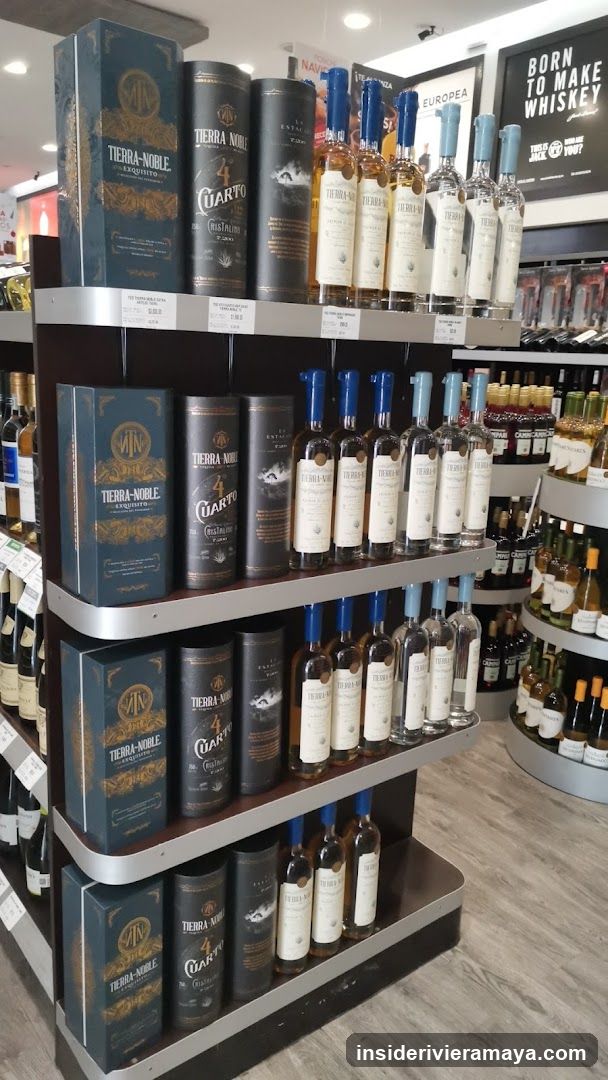 Retail Display of Tierra Noble Spirits