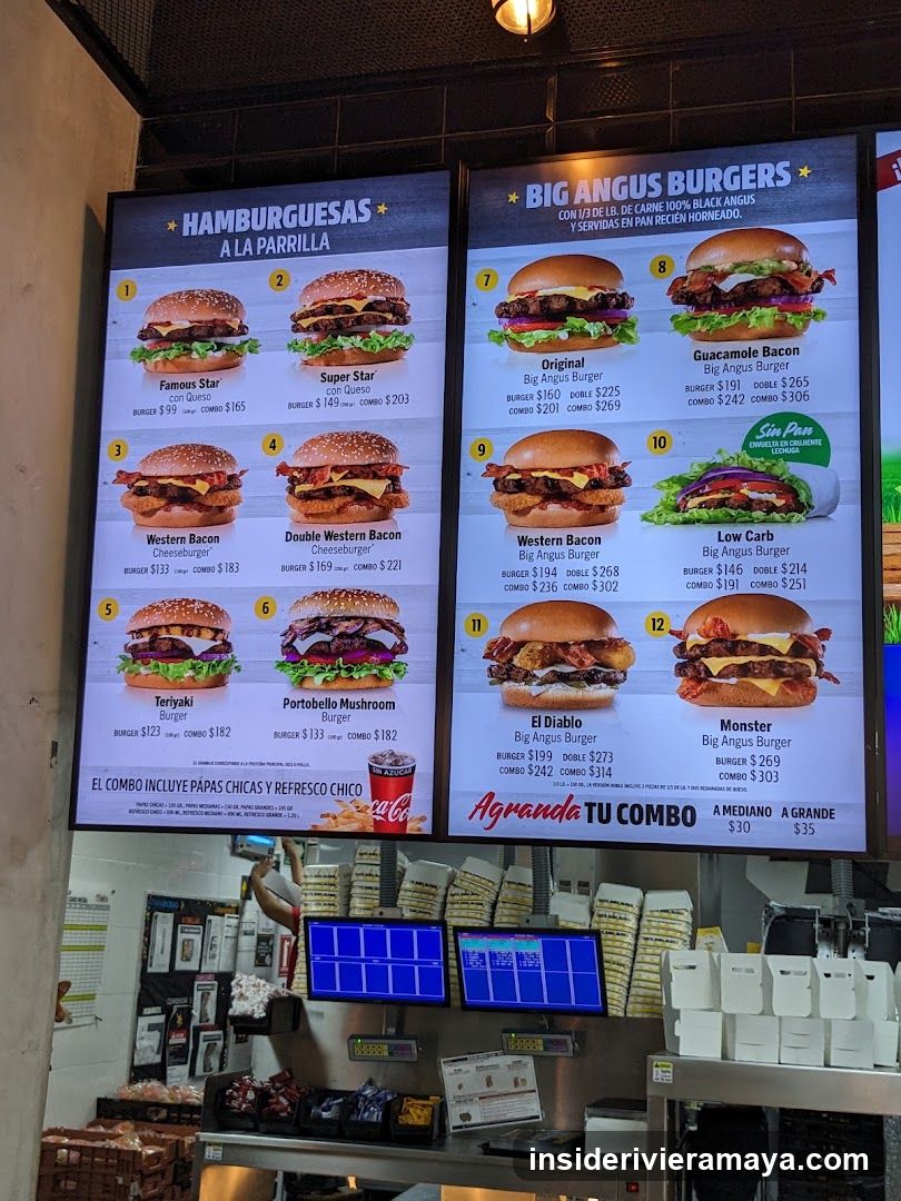 Big Angus Burgers Menu Board