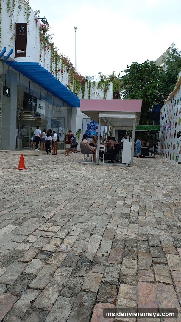 Outdoor Plaza with Shops