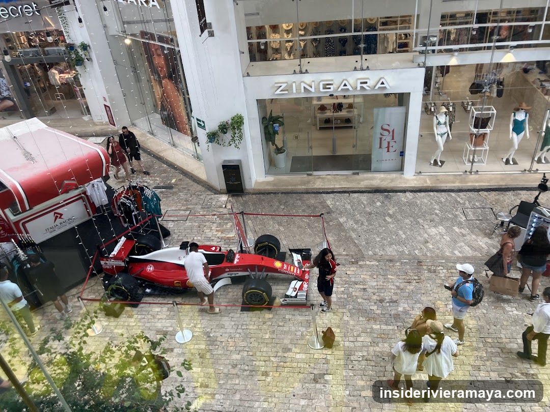 F1 Car Display in Shopping Mall