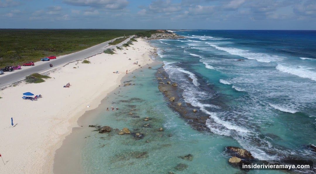 Aerial View of a Tropical Beach