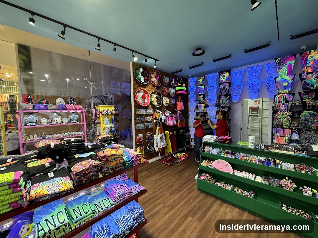 Interior of a souvenir shop