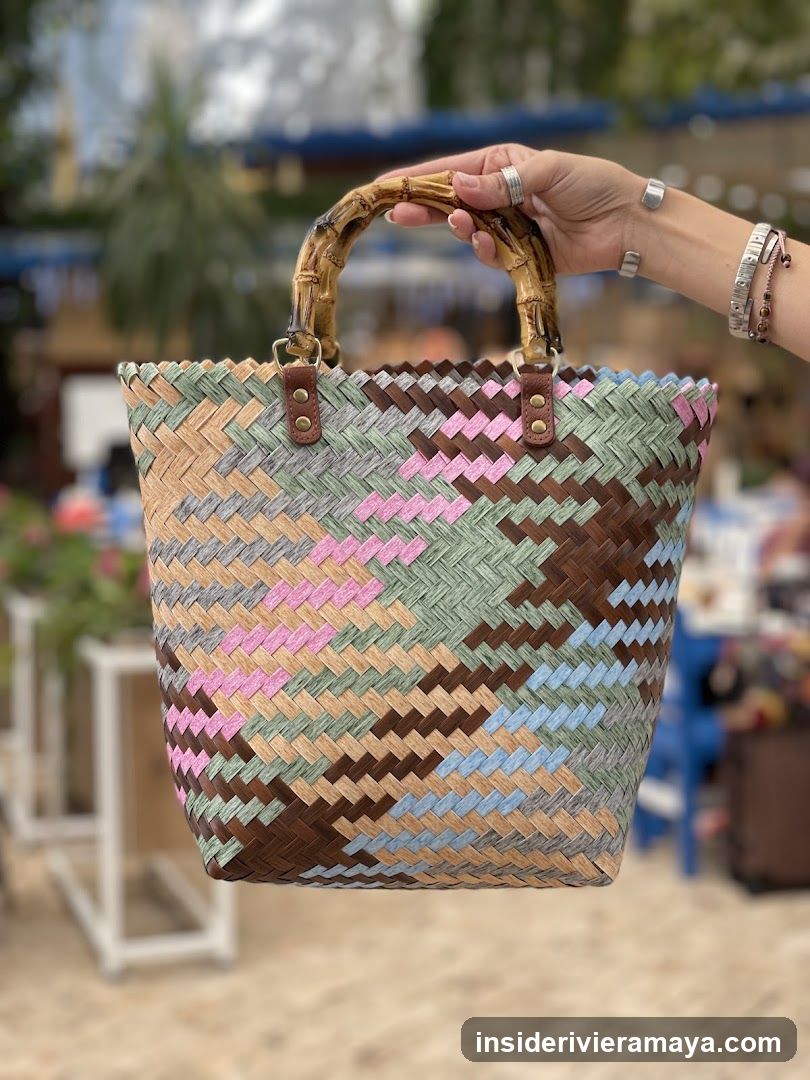 Colorful Woven Handbag