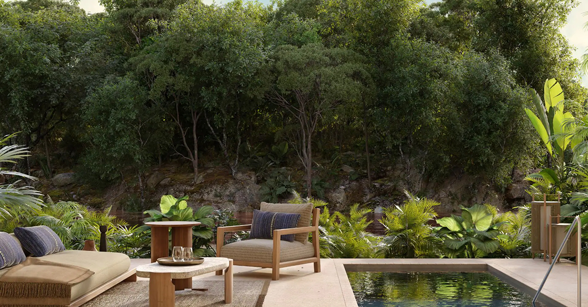 Alila Mayakoba beach-area suite with private plunge pool, Riviera Maya, Mexico