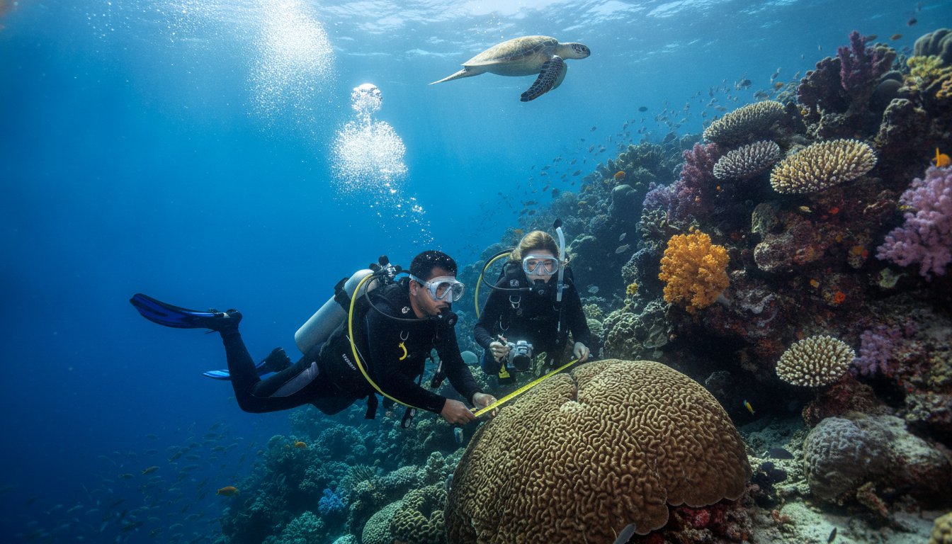 Cozumel coral reef restoration program on the Mesoamerican Barrier Reef, Cozumel Marine Park, 2026