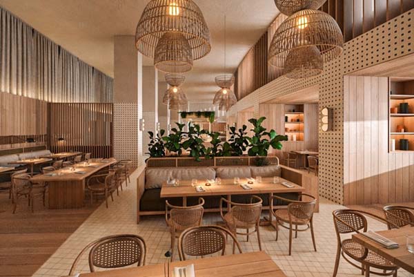 Kimpton Tres Ríos dining venue with candlelit tables and tropical surroundings in Riviera Maya