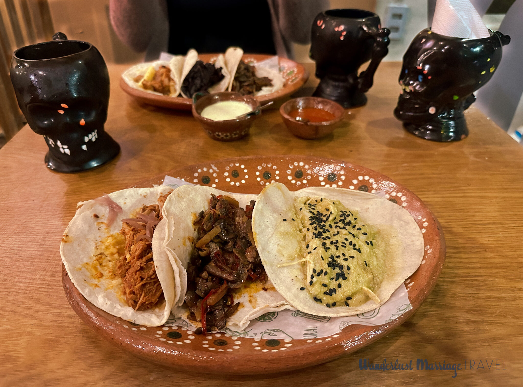 Tacos and Mexican street food at a Playa del Carmen festival